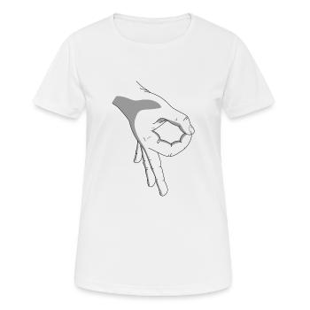 Hand Looked In Look Youth Kids - Women's Breathable T-Shirt - white - Front - AI Model Female 172 dark (172cm)