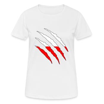 Pologne Polska Football Fan Shirt Coupe du monde cadeau de maillot - T-shirt respirant Femme - blanc - Devant - AI Model Female 172 dark (172cm)