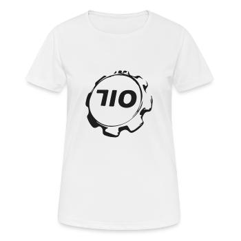 Couvercle 710er - T-shirt respirant Femme - blanc - Devant - AI Model Female 172 dark (172cm)