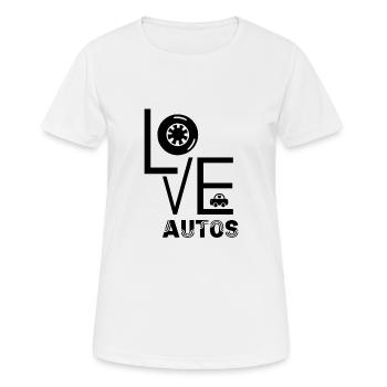 automobile - Women's Breathable T-Shirt - white - Front - AI Model Female 172 dark (172cm)