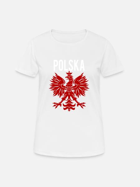 Polska Eagle - Women's Breathable T-Shirt - white