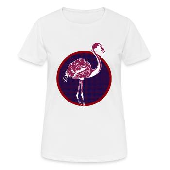 Roter Flamingo - Frauen T-Shirt atmungsaktiv - Weiß - Vorne - AI Model Female 172 dark (172cm)