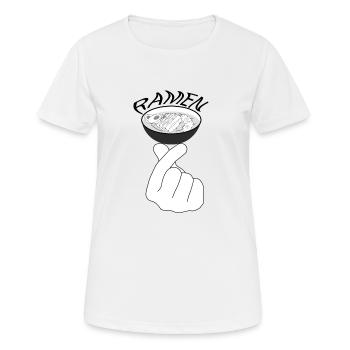 Ramen-Liebhaber - Frauen T-Shirt atmungsaktiv - Weiß - Vorne - AI Model Female 172 dark (172cm)
