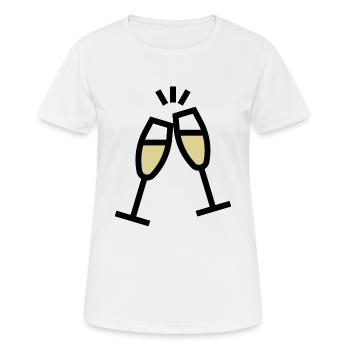 Griller avec des coupes de - T-shirt respirant Femme - blanc - Devant - AI Model Female 172 dark (172cm)