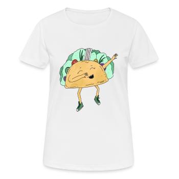 Dabbing Tacoo Tiere dab Bewegung Move Essen - Frauen T-Shirt atmungsaktiv - Weiß - Vorne - AI Model Female 172 dark (172cm)