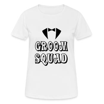 Groom Mariage mariage mariage cadeau JGA - T-shirt respirant Femme - blanc - Devant - AI Model Female 172 dark (172cm)