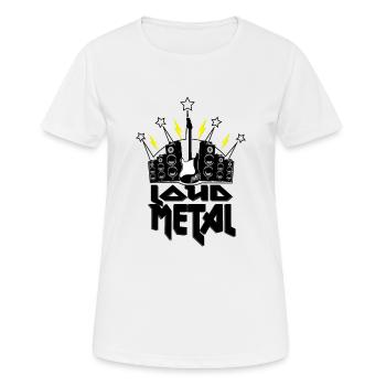 métal - T-shirt respirant Femme - blanc - Devant - AI Model Female 172 dark (172cm)