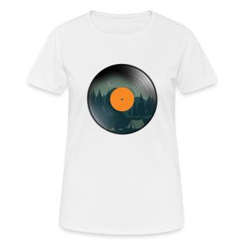 Vintage Vinyl - Women's Breathable T-Shirt - white - Front - AI Model Female 172 dark (172cm)