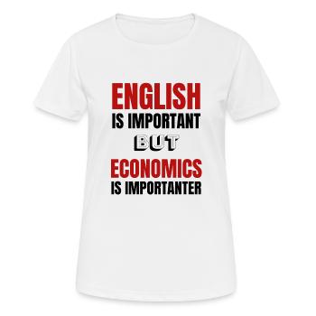 Economie Economie Bourse Marché Idée Cadeau - T-shirt respirant Femme - blanc - Devant - AI Model Female 172 dark (172cm)