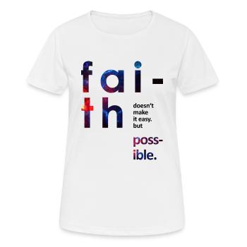 univers - T-shirt respirant Femme - blanc - Devant - AI Model Female 172 dark (172cm)