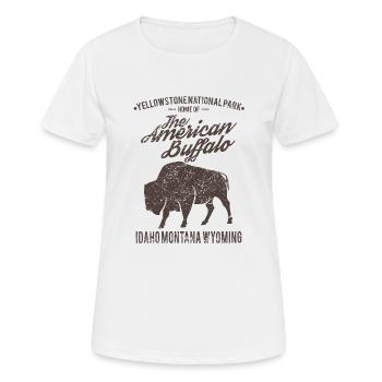 buffle - T-shirt respirant Femme - blanc - Devant - AI Model Female 172 dark (172cm)