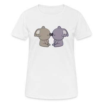Koala - Koalas - T-shirt Koala - Koala Love - T-shirt respirant Femme - blanc - Devant - AI Model Female 172 dark (172cm)