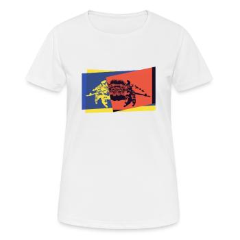 Spinne Pop-art - Frauen T-Shirt atmungsaktiv - Weiß - Vorne - AI Model Female 172 dark (172cm)