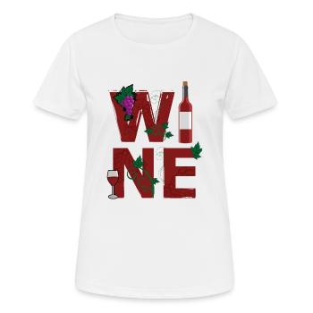 VIN / VIN - T-shirt respirant Femme - blanc - Devant - AI Model Female 172 dark (172cm)