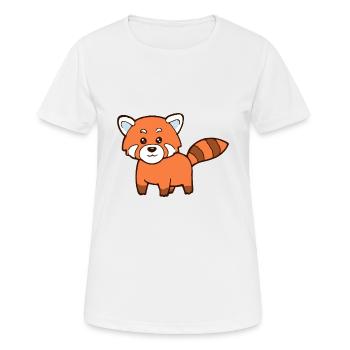 Roter Panda - Frauen T-Shirt atmungsaktiv - Weiß - Vorne - AI Model Female 172 dark (172cm)