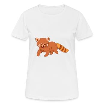 Roter Panda - Frauen T-Shirt atmungsaktiv - Weiß - Vorne - AI Model Female 172 dark (172cm)