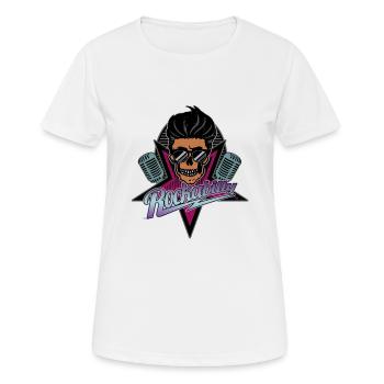 Rockabilly pour toujours - T-shirt respirant Femme - blanc - Devant - AI Model Female 172 dark (172cm)