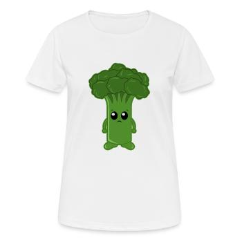 Brocolli triste - T-shirt respirant Femme - blanc - Devant - AI Model Female 172 dark (172cm)
