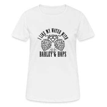 Beer hops malt gift - Women's Breathable T-Shirt - white - Front - AI Model Female 172 dark (172cm)