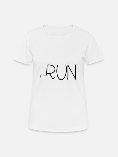 run - Women's Breathable T-Shirt - white