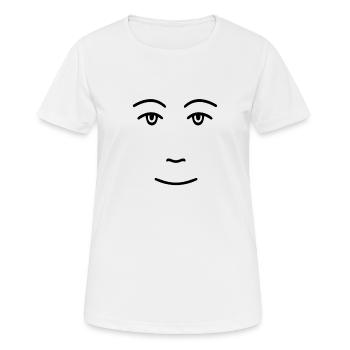 station spatiale iss cimon nasa terre de lune idée cadeau - T-shirt respirant Femme - blanc - Devant - AI Model Female 172 dark (172cm)