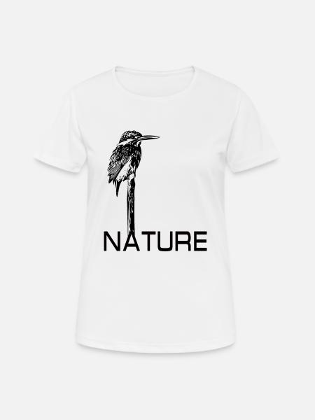 Kingfisher Nature Nature - Women's Breathable T-Shirt - white