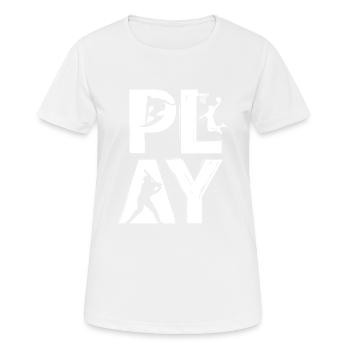 PLAY - Women's Breathable T-Shirt - white - Front - AI Model Female 172 dark (172cm)