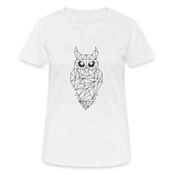 GEOMATRIC SHAPE 2 - Frauen T-Shirt atmungsaktiv - Weiß - Vorne - AI Model Female 172 dark (172cm)