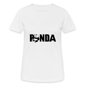 Panda - Frauen T-Shirt atmungsaktiv - Weiß - Vorne - AI Model Female 172 dark (172cm)