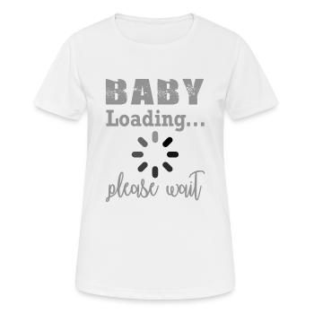 Baby Loading Shirt - T-shirt respirant Femme - blanc - Devant - AI Model Female 172 dark (172cm)