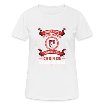 Dusseldorf Dusseldorf cadeau de ville - T-shirt respirant Femme - blanc - Devant - AI Model Female 172 dark (172cm)