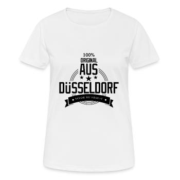 Dusseldorf the city Moin Germany - Women's Breathable T-Shirt - white - Front - AI Model Female 172 dark (172cm)