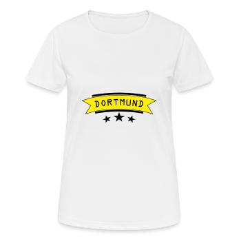 Dortmund - T-shirt respirant Femme - blanc - Devant - AI Model Female 172 dark (172cm)