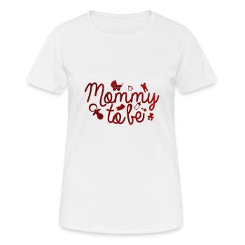 idée de cadeau naissance bébé enfant né naissance - T-shirt respirant Femme - blanc - Devant - AI Model Female 172 dark (172cm)