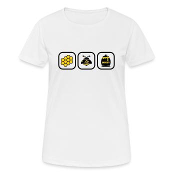 Imker - Frauen T-Shirt atmungsaktiv - Weiß - Vorne - AI Model Female 172 dark (172cm)