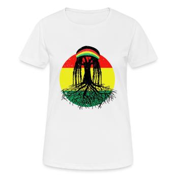 Reggae roots - Women's Breathable T-Shirt - white - Front - AI Model Female 172 dark (172cm)