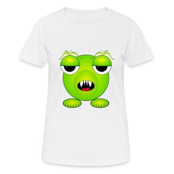Monster - Monster - Alien - T-shirt respirant Femme - blanc - Devant - AI Model Female 172 dark (172cm)