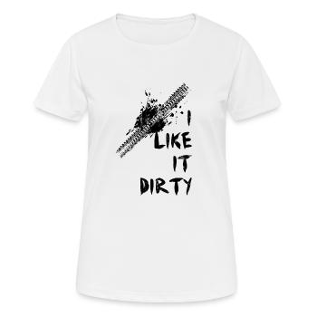 Autocross voiture de course voitures boue cadeau de la boue - T-shirt respirant Femme - blanc - Devant - AI Model Female 172 dark (172cm)