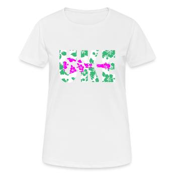 ukulélé - T-shirt respirant Femme - blanc - Devant - AI Model Female 172 dark (172cm)