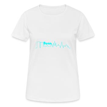 Bonn - Frauen T-Shirt atmungsaktiv - Weiß - Vorne - AI Model Female 172 dark (172cm)