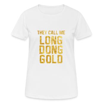 Long Dong Gold - T-shirt respirant Femme - blanc - Devant - AI Model Female 172 dark (172cm)