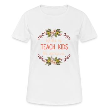 professeur - T-shirt respirant Femme - blanc - Devant - AI Model Female 172 dark (172cm)