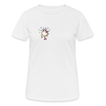 Bague de fiançailles bague de fiançailles mariage mariée - T-shirt respirant Femme - blanc - Devant - AI Model Female 172 dark (172cm)