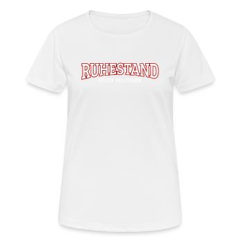 retirement - Women's Breathable T-Shirt - white - Front - AI Model Female 172 dark (172cm)