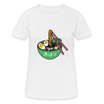 Ramen - spécialité du Japon - T-shirt respirant Femme - blanc - Devant - AI Model Female 172 dark (172cm)