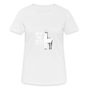 Are we there yet? - Women's Breathable T-Shirt - white - Front - AI Model Female 172 dark (172cm)