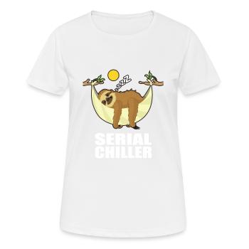 Cadeau de série de refroidisseur de série de paresseux - T-shirt respirant Femme - blanc - Devant - AI Model Female 172 dark (172cm)