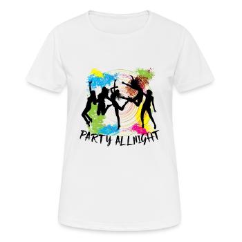 Soirée Fête - T-shirt respirant Femme - blanc - Devant - AI Model Female 172 dark (172cm)