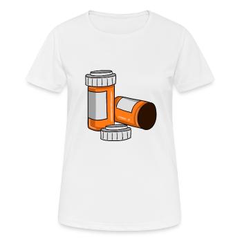 Medizin Apotheker Pille Tablette Geschenk - Frauen T-Shirt atmungsaktiv - Weiß - Vorne - AI Model Female 172 dark (172cm)