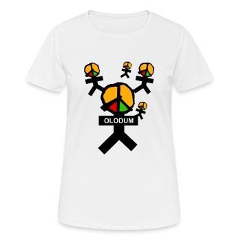 Olodum - T-shirt respirant Femme - blanc - Devant - AI Model Female 172 dark (172cm)